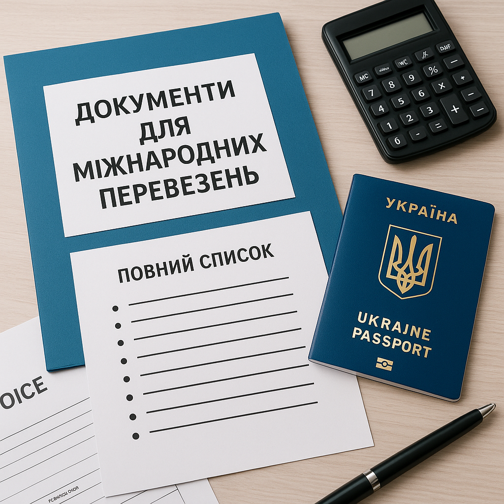 Документи для міжнародних перевезень Документи для міжнародних перевезень