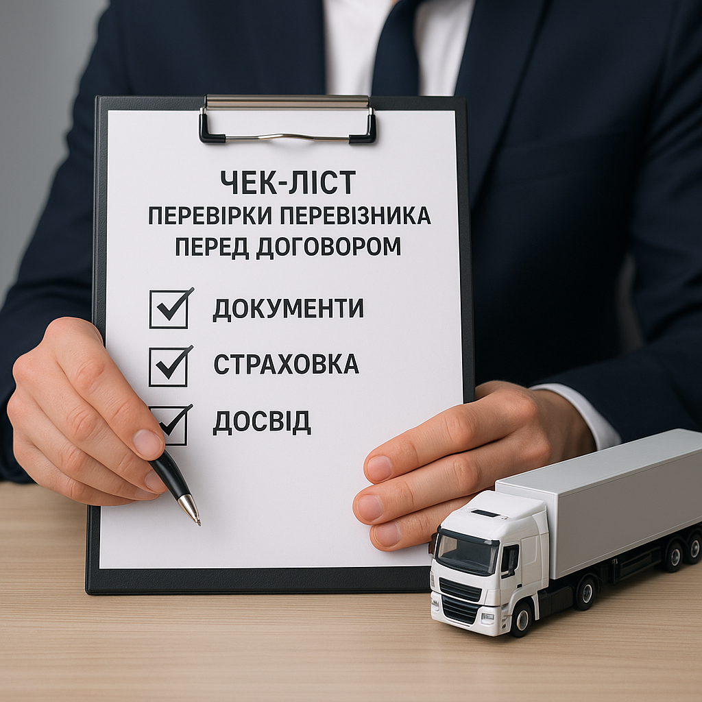 Чек-лист проверки перевозчика Чек-лист проверки перевозчика