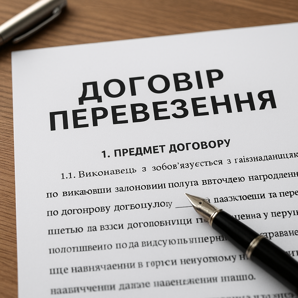 Договір перевезення Договір перевезення